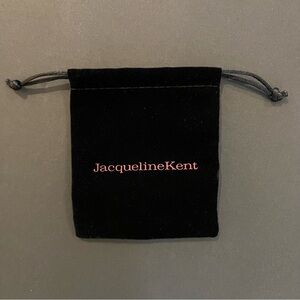 Jacqueline Kent Black Velvet Jewelry Pouch